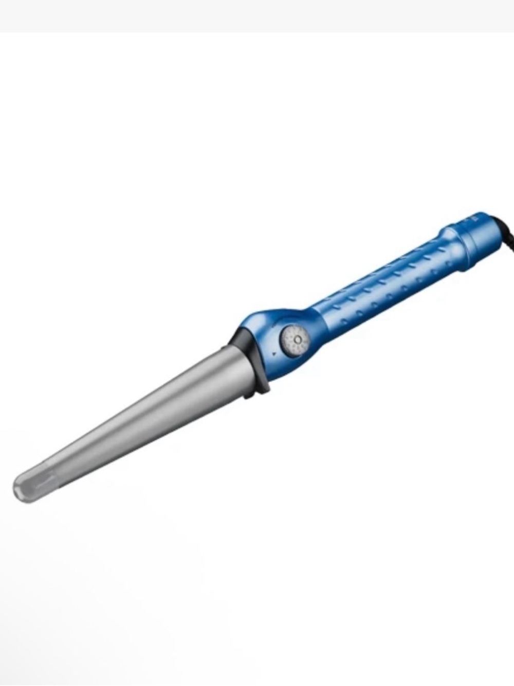 BaByliss Blue Tapered Curling Wand with Silver Barrel